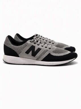 New Balance Black & Gray Knit Runner Sneakers